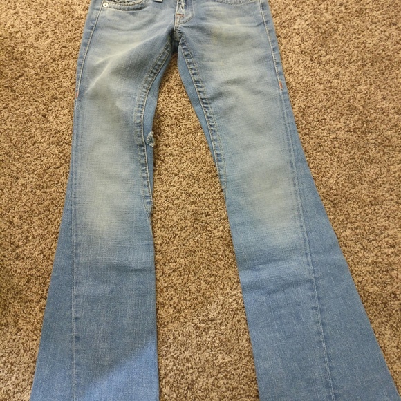 True Religion Denim - True Religion Joey Jeans distress 26 light blue